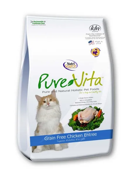 6.6 Lb Nutrisource Pure  Grain Free Chicken & Peas Entree Cat Food - Healing/First Aid